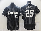 White Sox 25 Jeff Abbott Black 2021 City Connect Flexbase Jersey,baseball caps,new era cap wholesale,wholesale hats